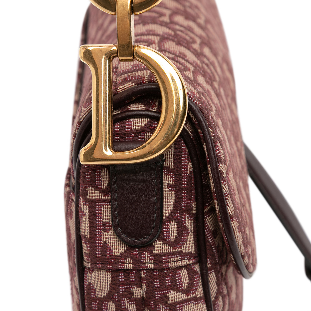 Pre-Loved Dior Oblique Canvas Saddle Bag - Picture 9 of 11
